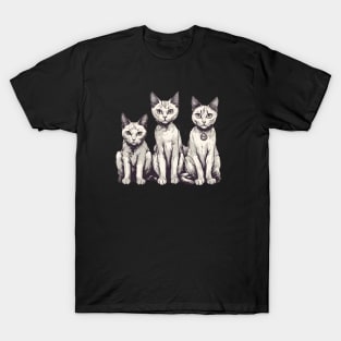 Three Cats T-Shirt
